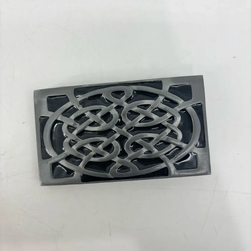 Celtic Knot Infinity Belt Buckle Great American Pewter Rectangular